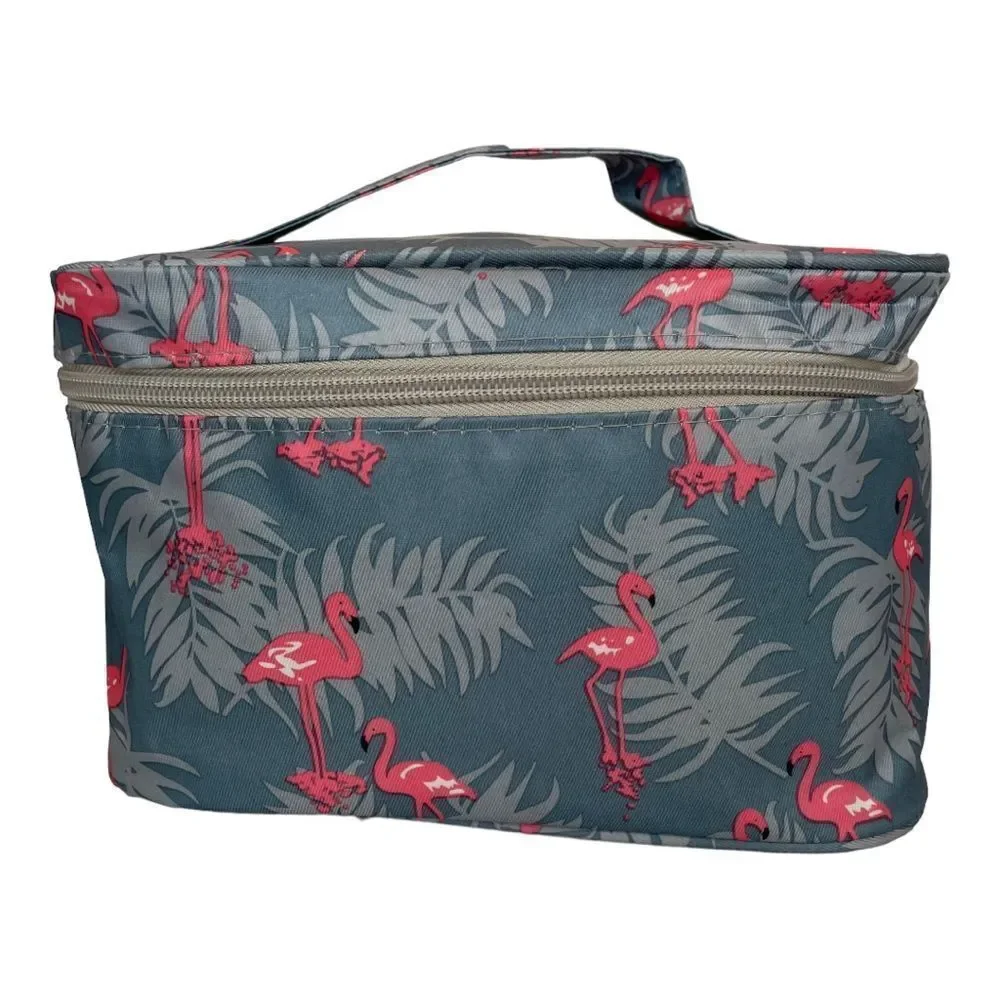 FLAMINGO OVERSIZED TRAVEL COSMETIC BAG‎
